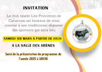 DEJEUNER DES SPONSORS - Club Taurin LOU PROUVENCO