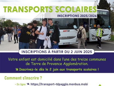 Inscriptions transports scolaires 2025-2026