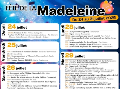 Fête de la Madeleine 2025