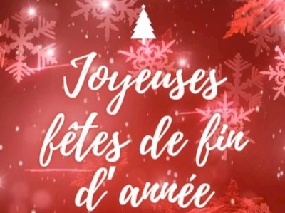 Joyeuses fêtes de fin d'année !