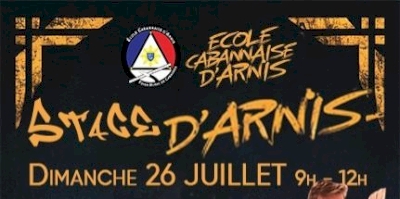 Stage d'arnis - juillet 2026