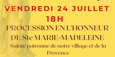 Procession Sainte Marie-Madeleine