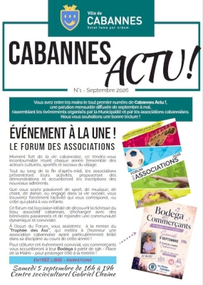 Cabannes Actu - Septembre 2026